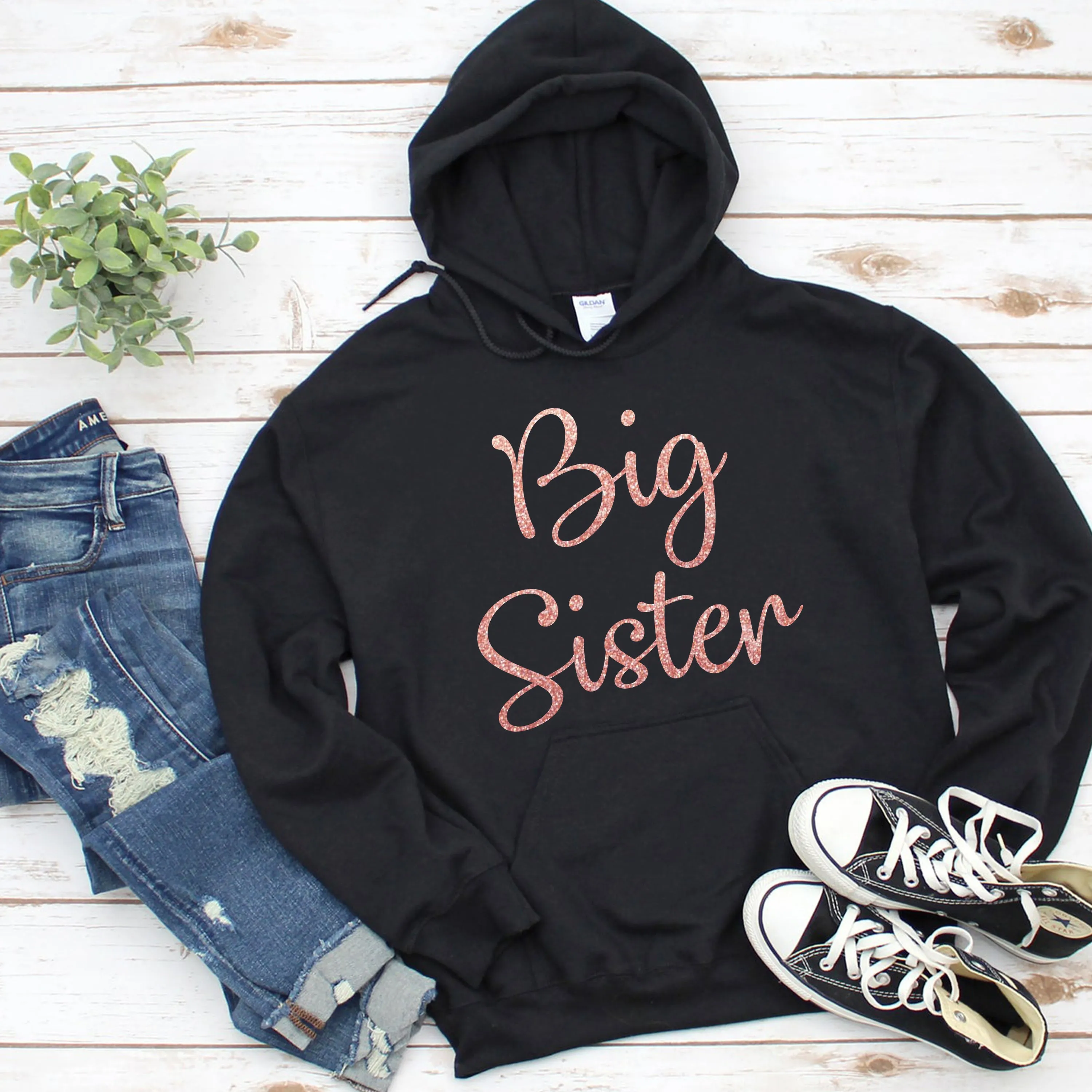 Personalised Big Sister Hoodie