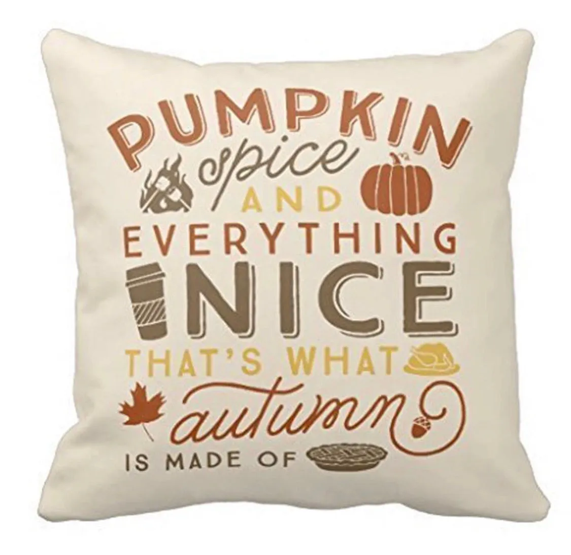 Pillow or pillowcase { Happy fall } Pumpkin spice everything nice that’s what autumn is made of. Thankful grateful blessed.