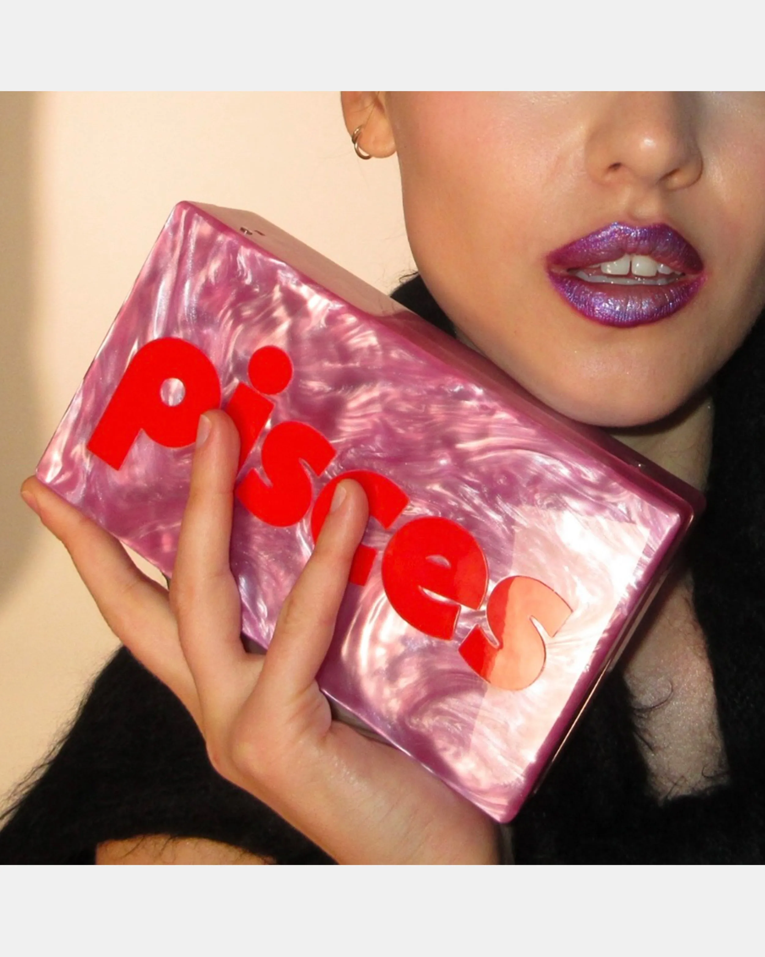 Pisces Slim Jean in Mauve Pearlescent