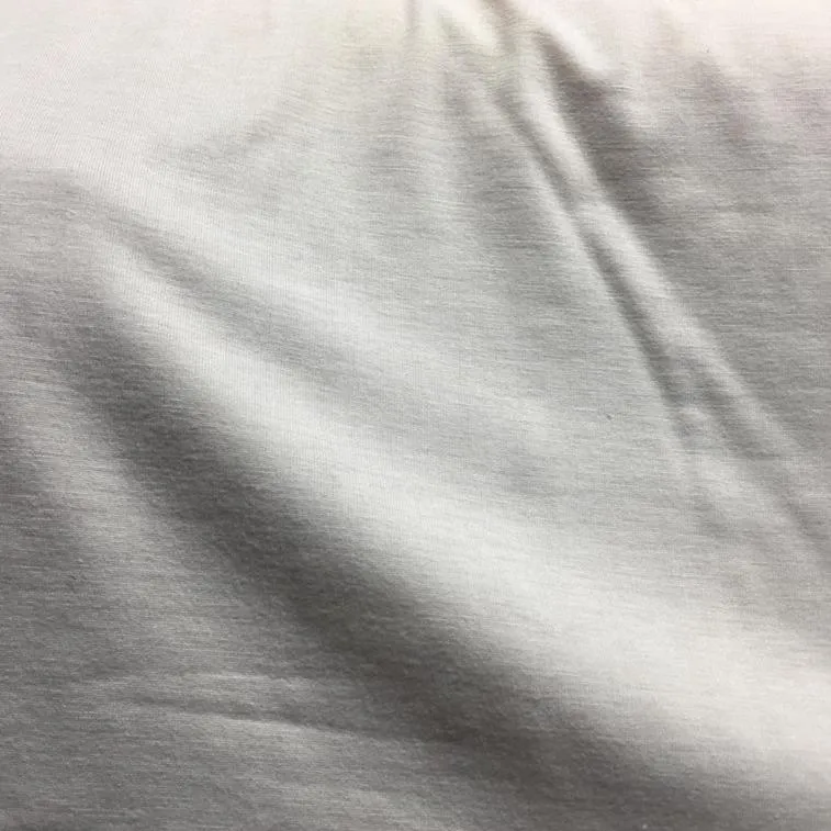 Plain Natural Rayon Fiber Knitted Jersey Fabric