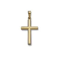 Plain Square Edge Cross - 14kt Yellow Gold