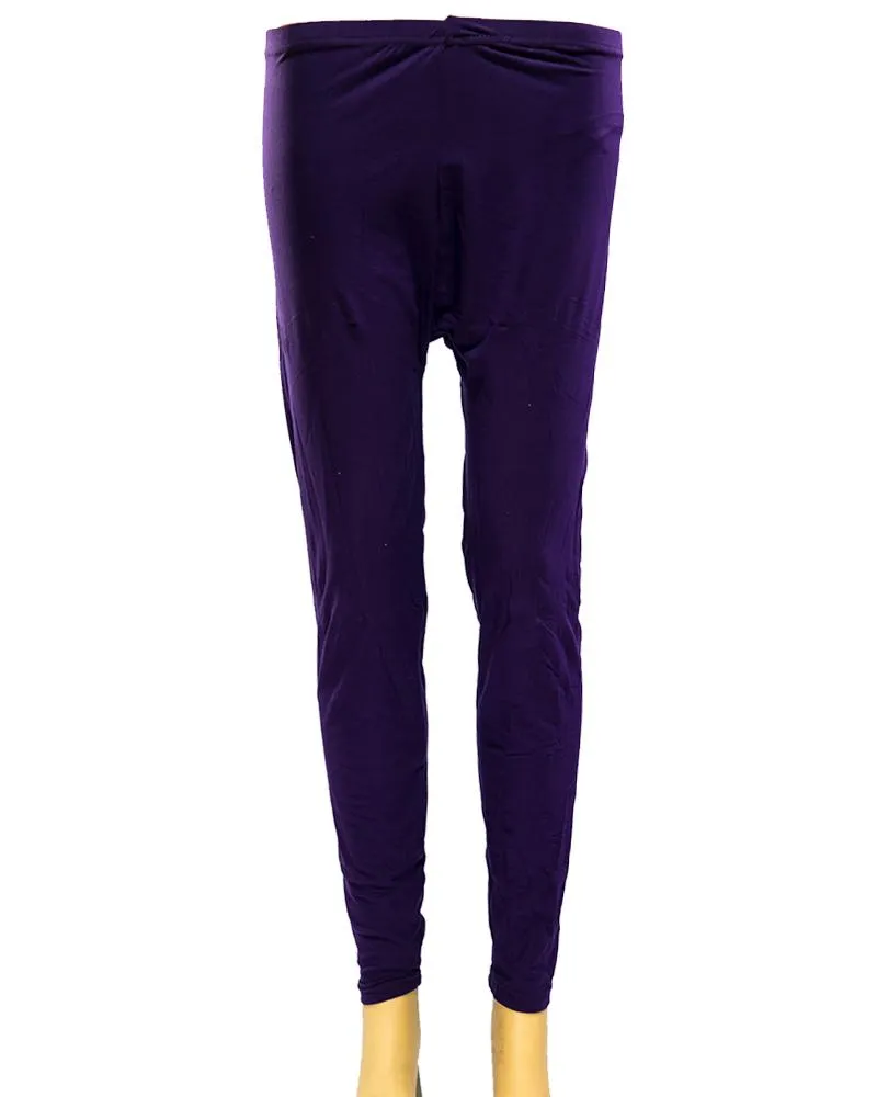 Plain Tights High Quality Fashion for Girls - ELS-8085-Purple