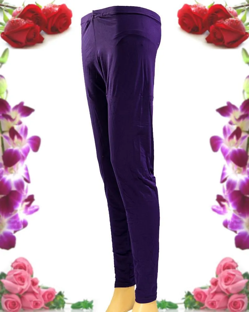 Plain Tights High Quality Fashion for Girls - ELS-8085-Purple