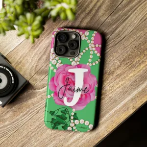 PNK Signature Pink & Green Personalized Phone Case