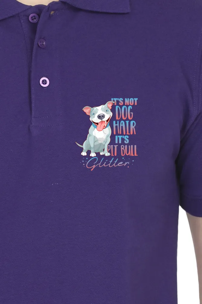 Polo Neck T-Shirt (Men) - Pitbull Glitter (7 Colours)