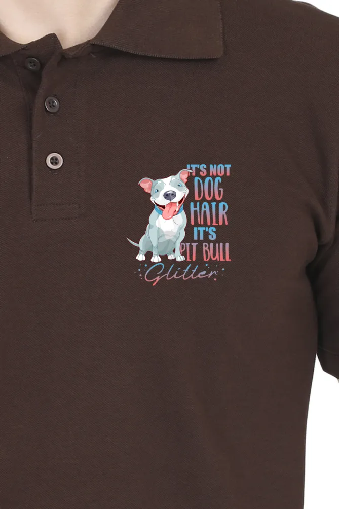 Polo Neck T-Shirt (Men) - Pitbull Glitter (7 Colours)