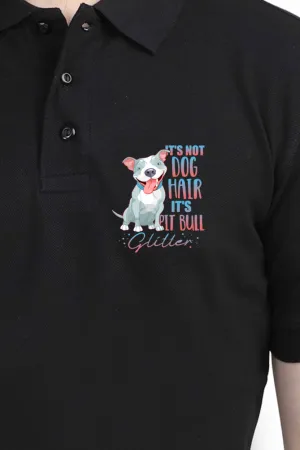 Polo Neck T-Shirt (Men) - Pitbull Glitter (7 Colours)