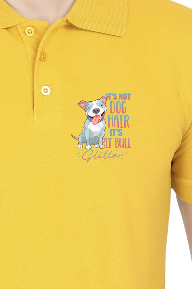 Polo Neck T-Shirt (Men) - Pitbull Glitter (7 Colours)