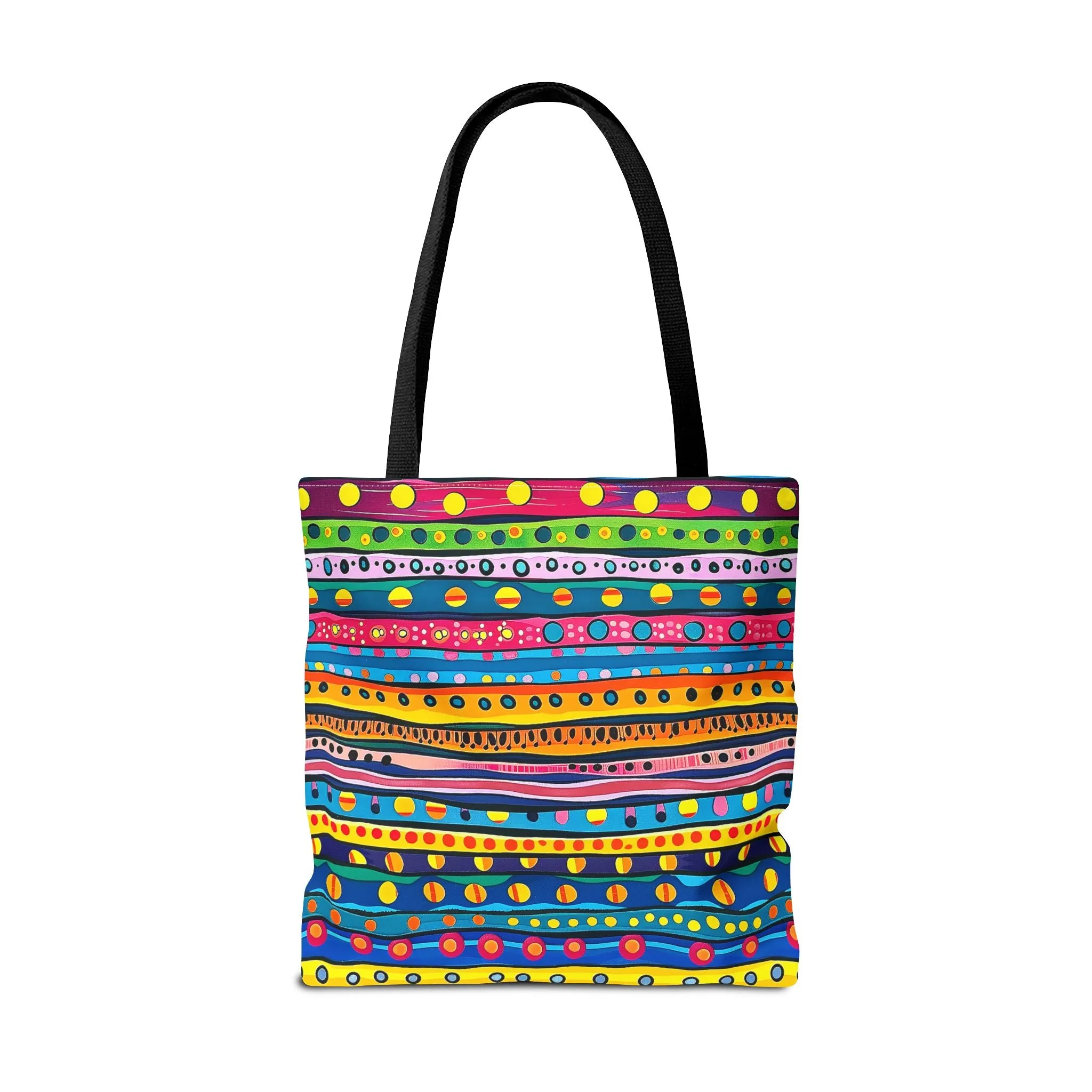 Pop Dot Parade Tote Bag - Make Every Day a Colorful Celebration! Available in 3 sizes.