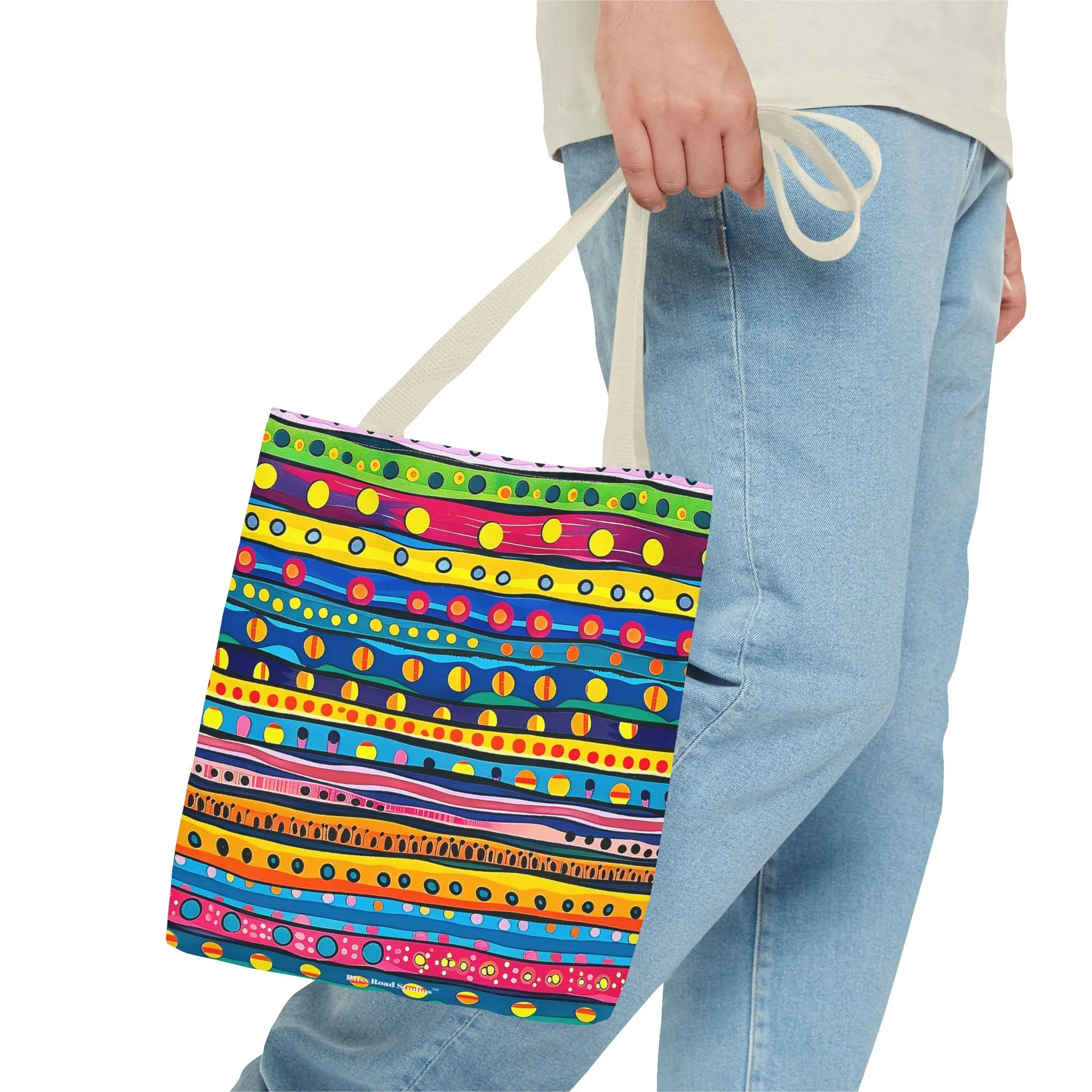 Pop Dot Parade Tote Bag - Make Every Day a Colorful Celebration! Available in 3 sizes.