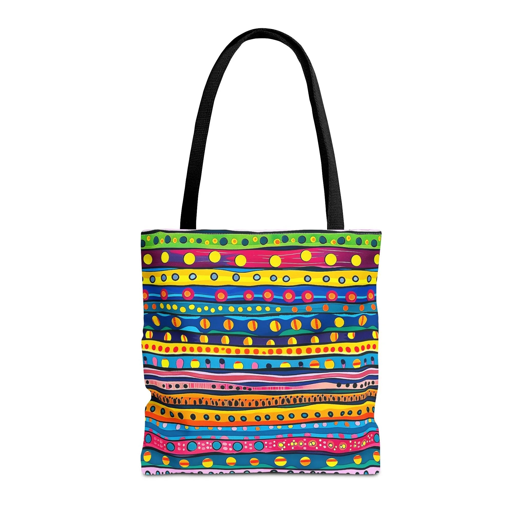 Pop Dot Parade Tote Bag - Make Every Day a Colorful Celebration! Available in 3 sizes.