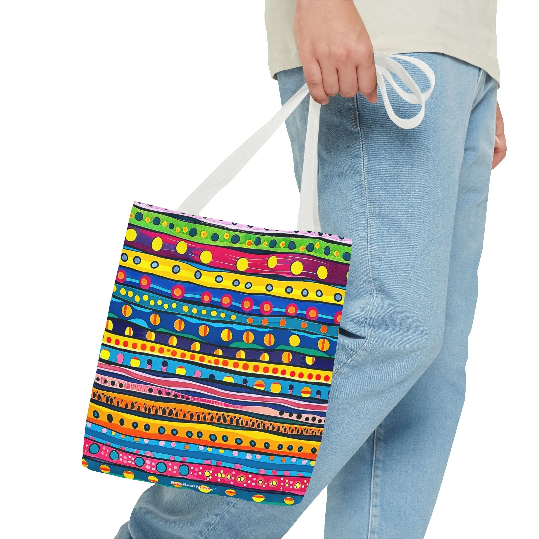 Pop Dot Parade Tote Bag - Make Every Day a Colorful Celebration! Available in 3 sizes.