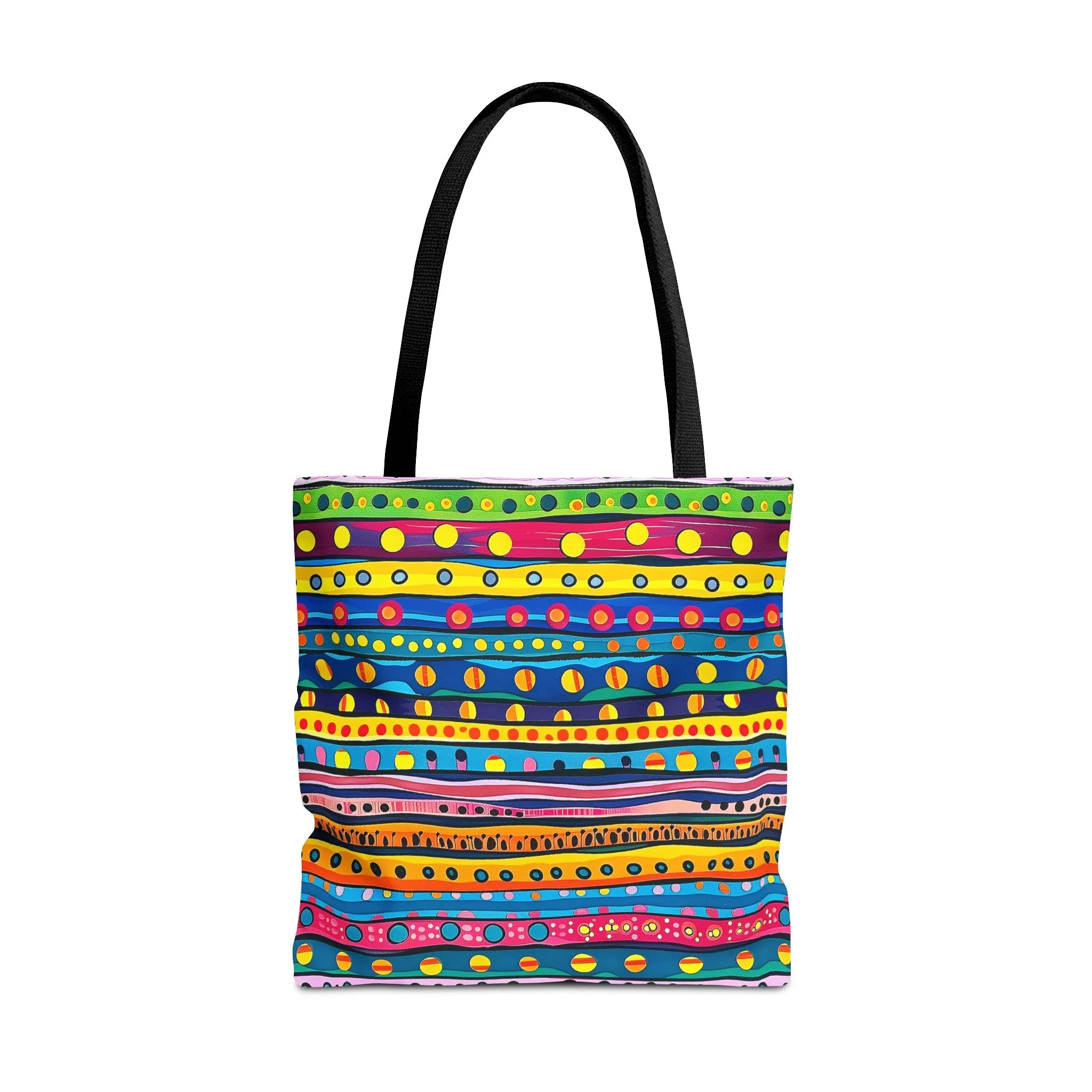 Pop Dot Parade Tote Bag - Make Every Day a Colorful Celebration! Available in 3 sizes.