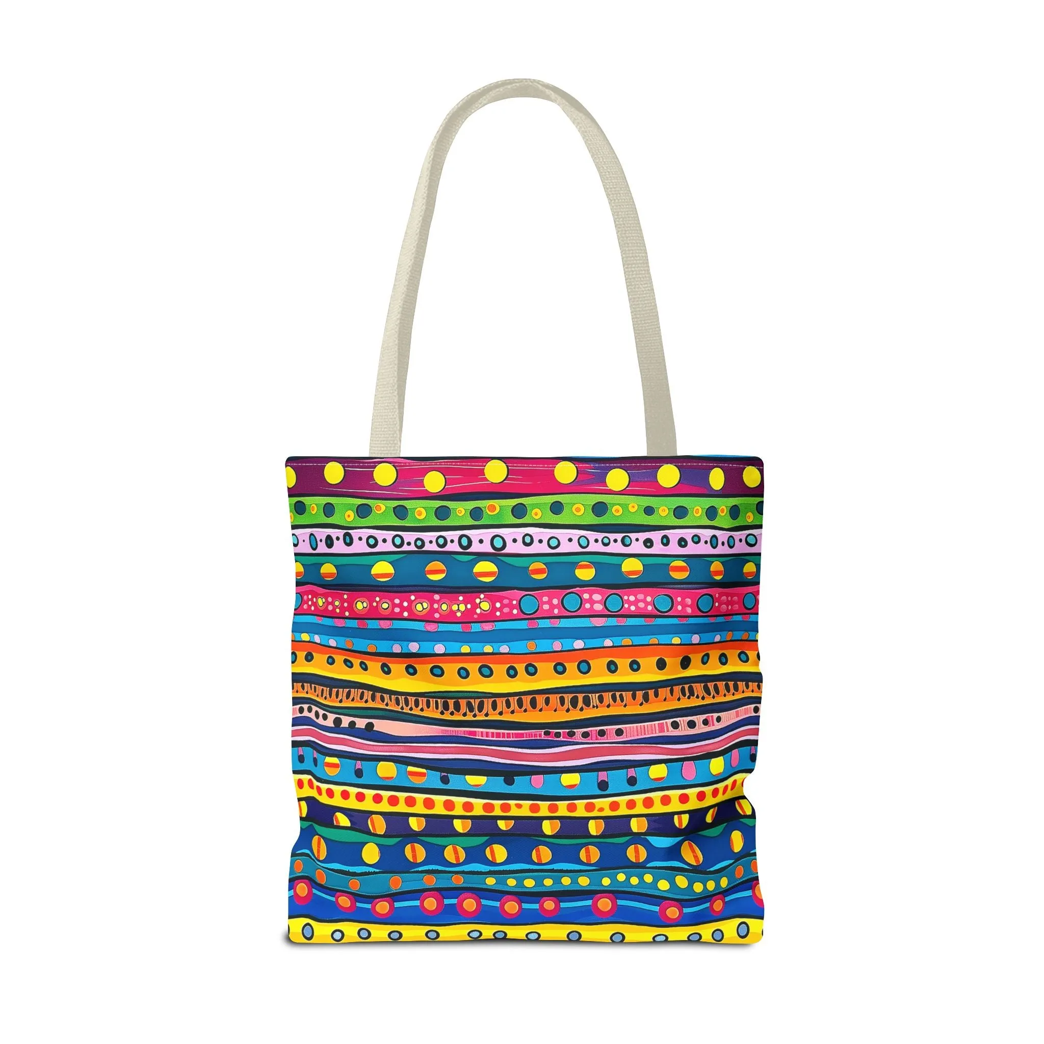 Pop Dot Parade Tote Bag - Make Every Day a Colorful Celebration! Available in 3 sizes.