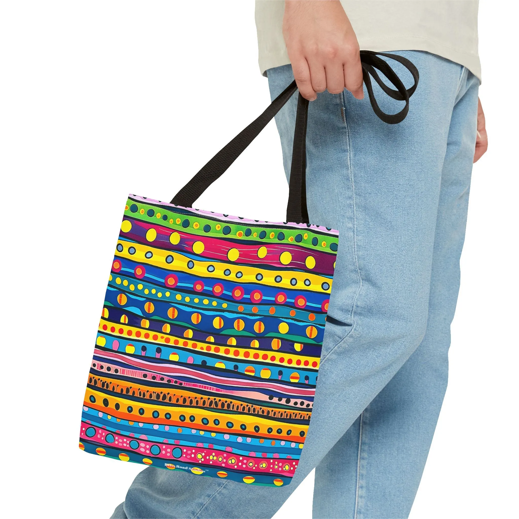 Pop Dot Parade Tote Bag - Make Every Day a Colorful Celebration! Available in 3 sizes.