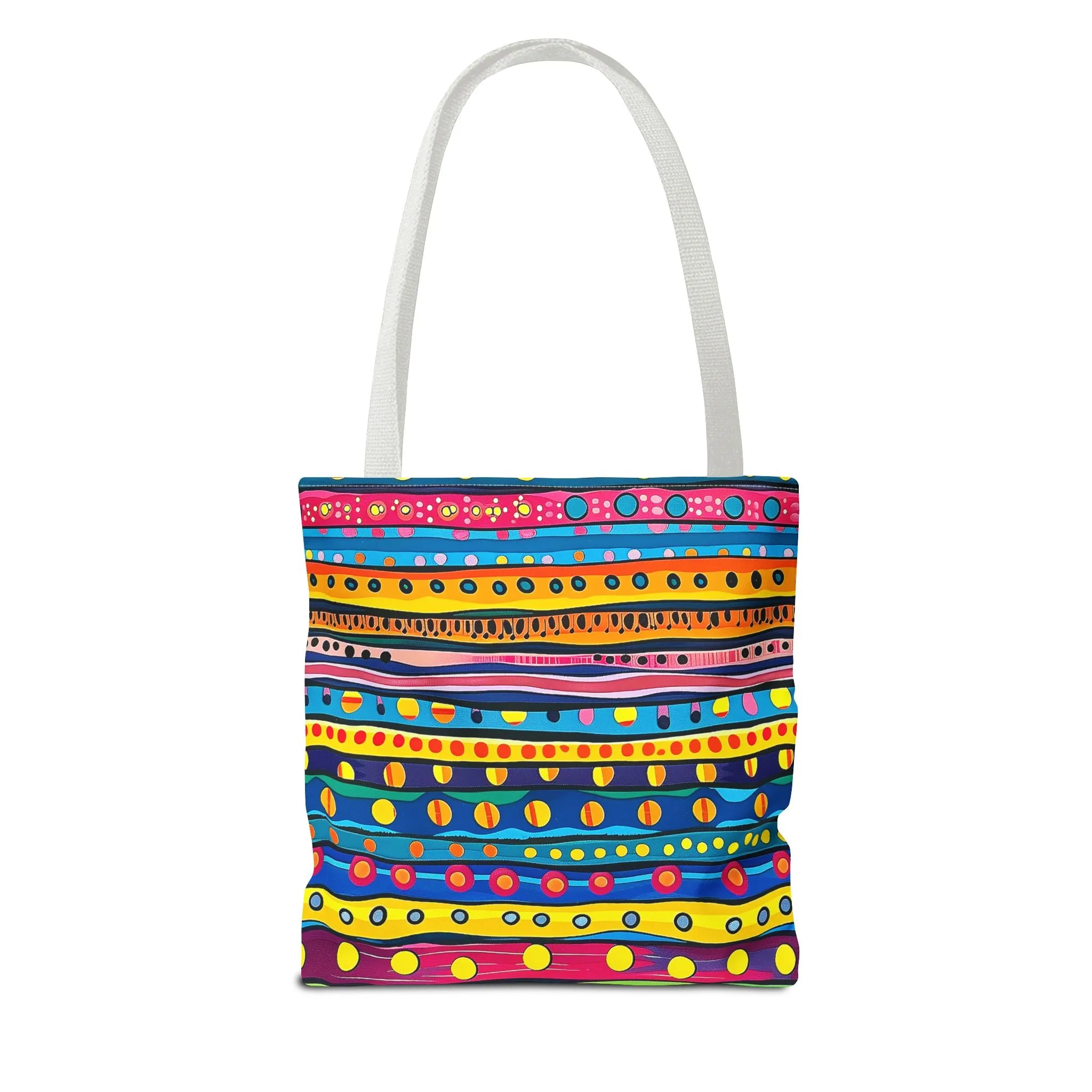 Pop Dot Parade Tote Bag - Make Every Day a Colorful Celebration! Available in 3 sizes.