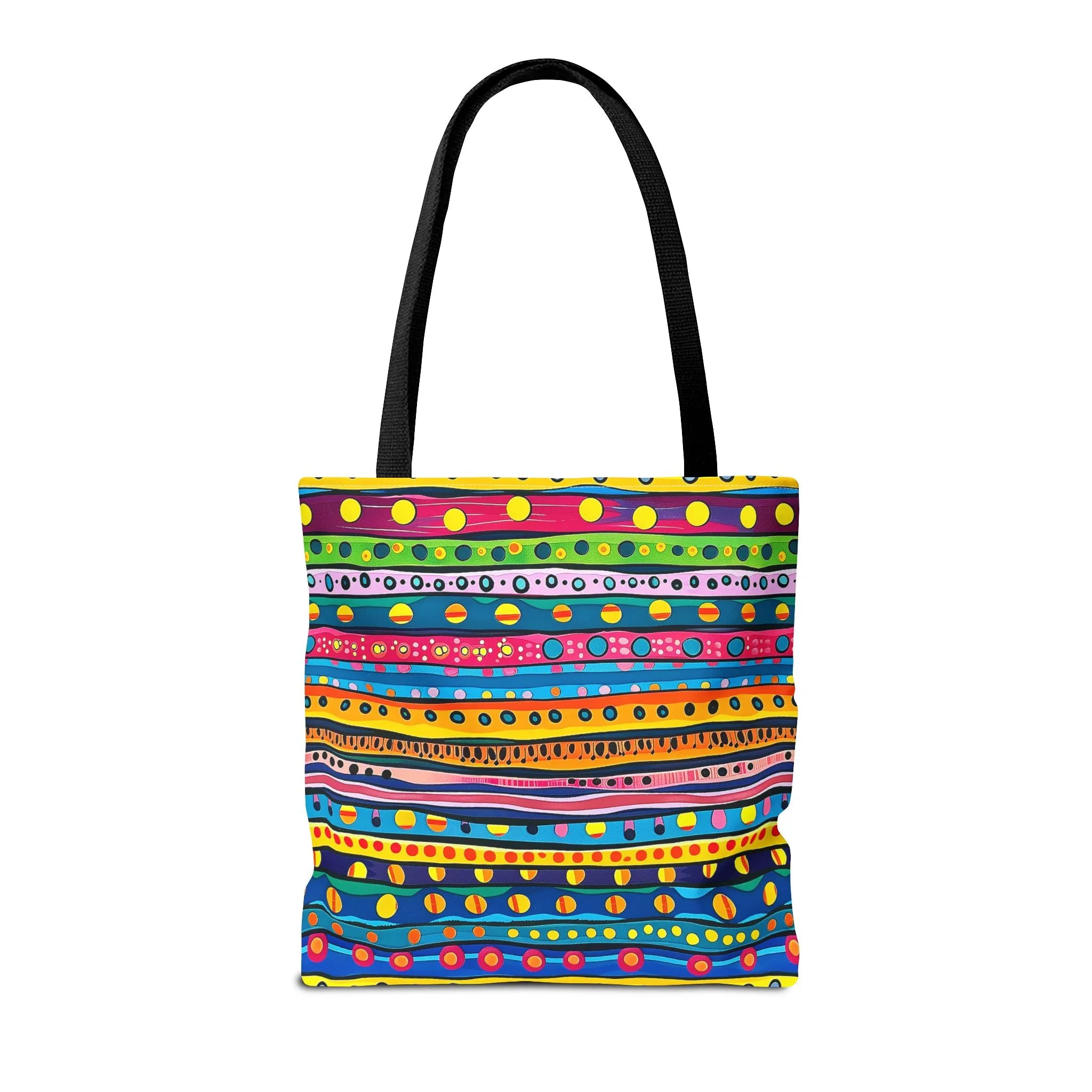 Pop Dot Parade Tote Bag - Make Every Day a Colorful Celebration! Available in 3 sizes.