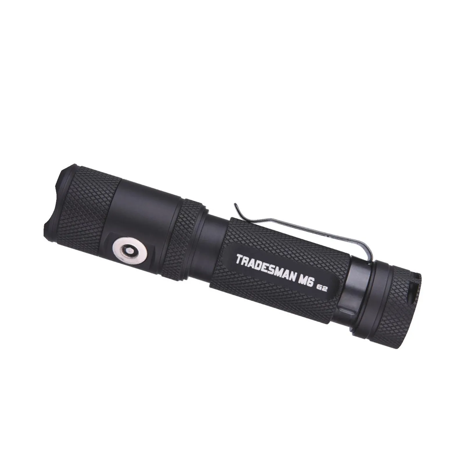 PowerTac Tradesman M6-G2 2030 Lumen Magnetic USB Rechargeable LED Flashlight with Magnetic Base New Upgraded Model