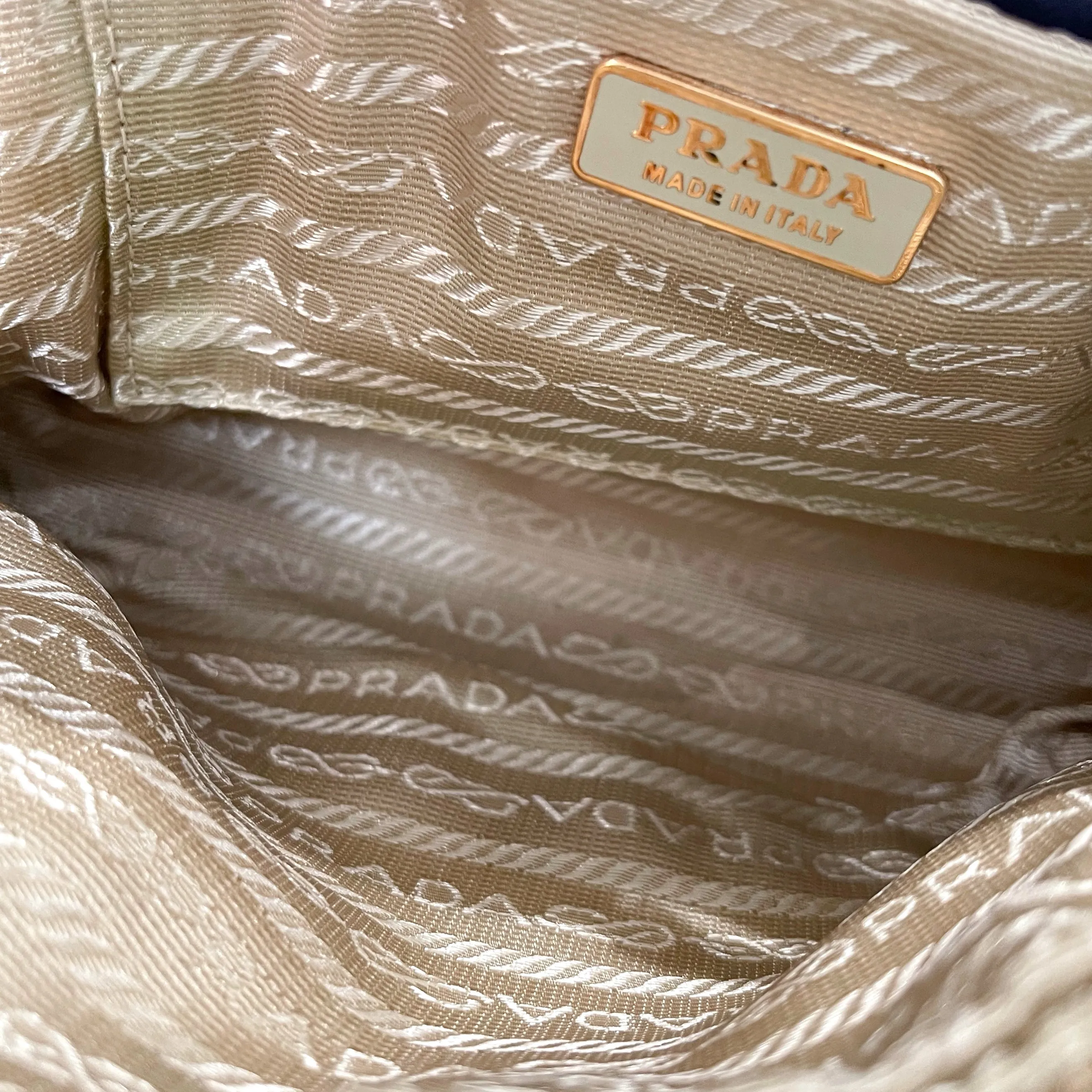 Prada Lime Green Nylon Shoulder Bag