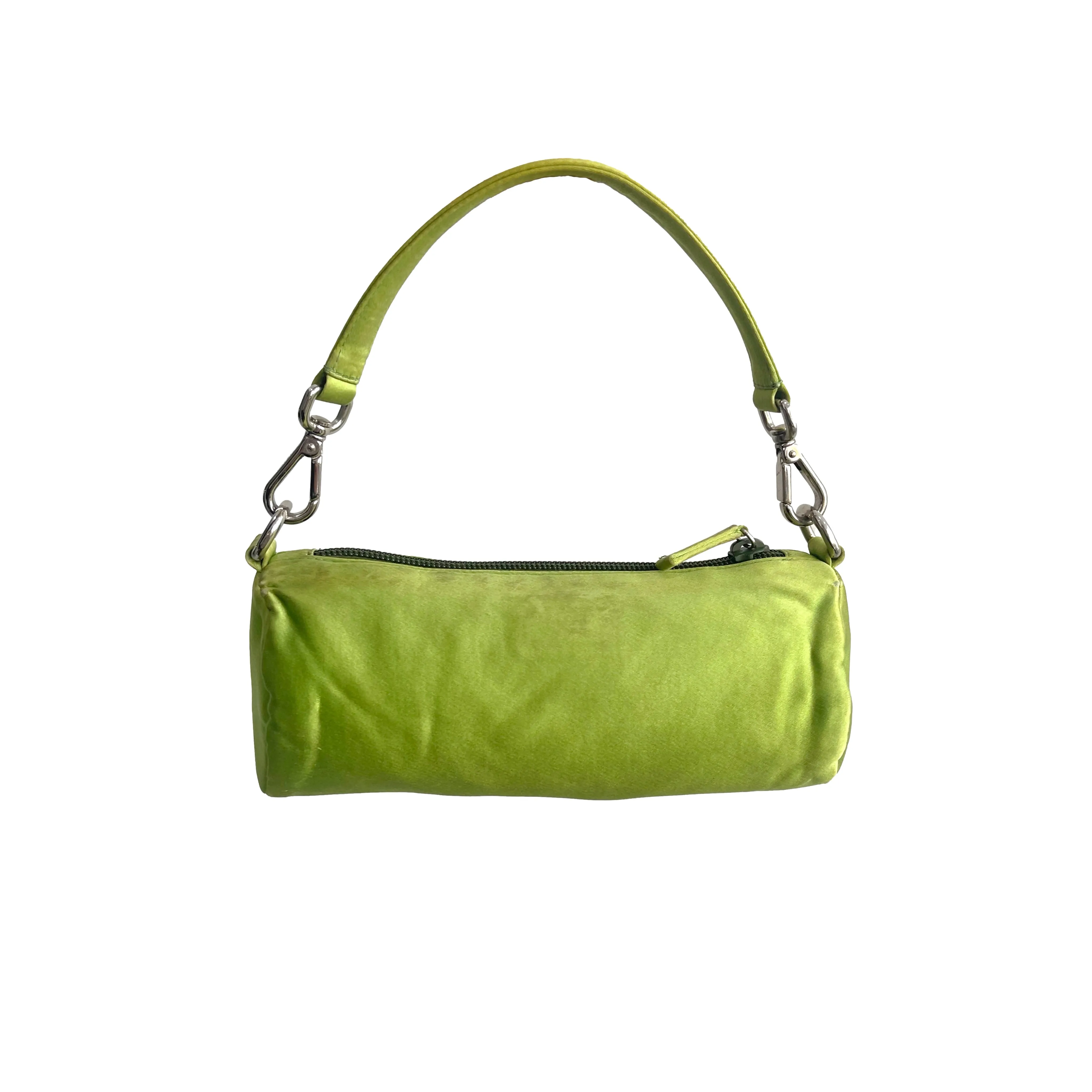 Prada Lime Green Satin Mini Bag
