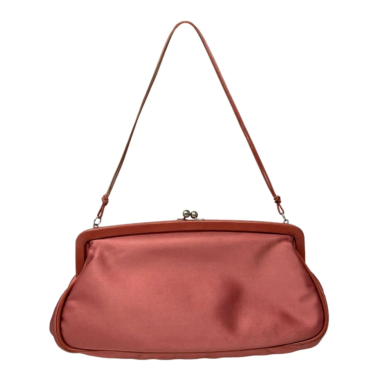 Prada Pink Satin Kisslock Bag