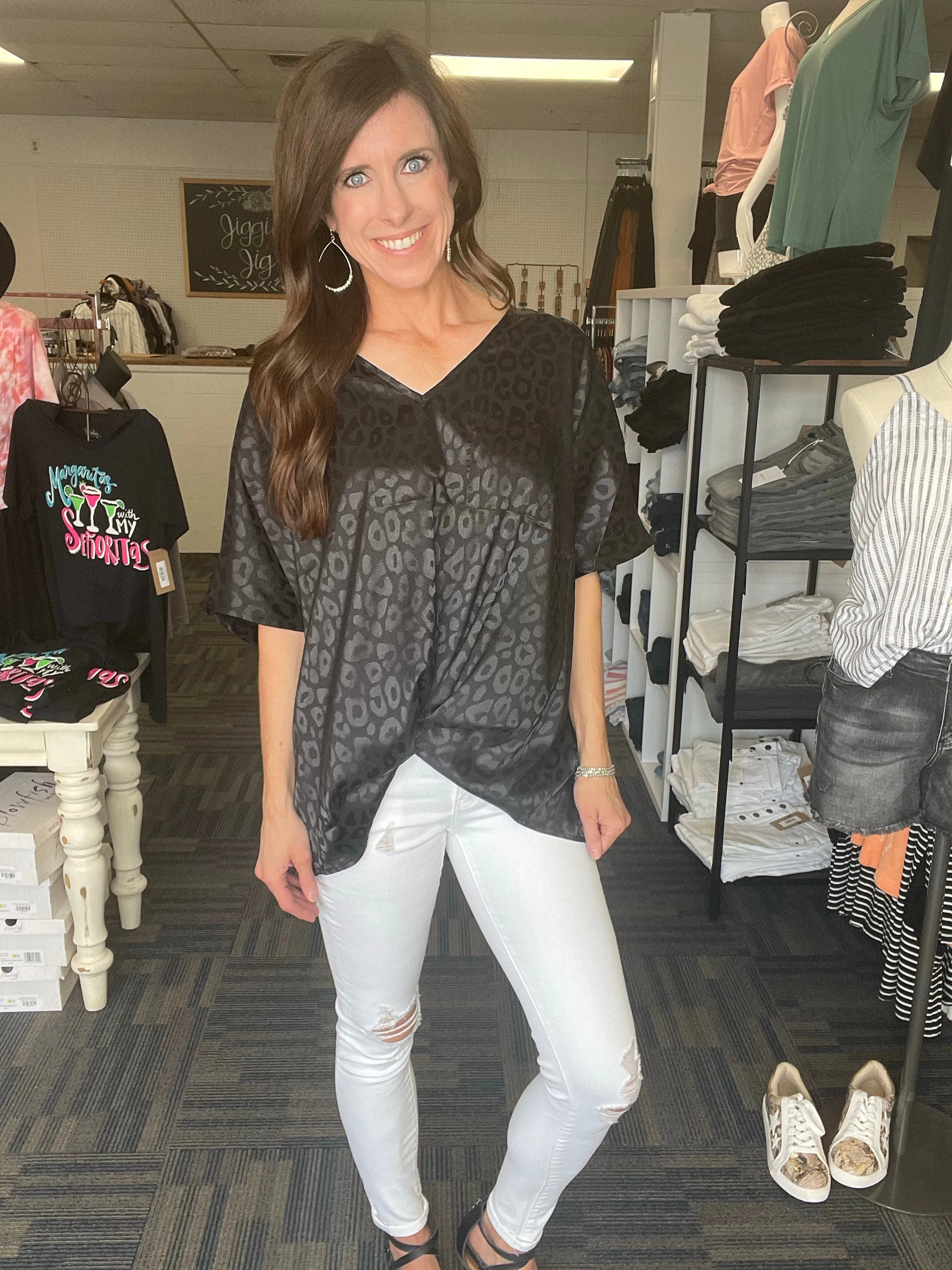 Pretty As Can Be Leopard Top-2 Colors Available