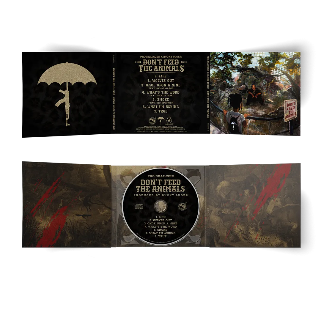 Pro Dillinger x Bucky Luger - Don't Feed The Animals (Digipak CD's With Obi Strips)