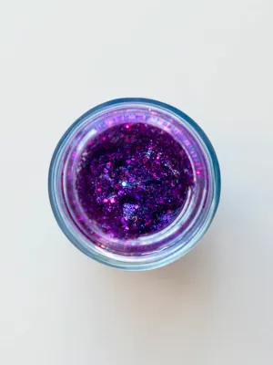 PURPLE PLANT-BASED GEL BODY GLITTER