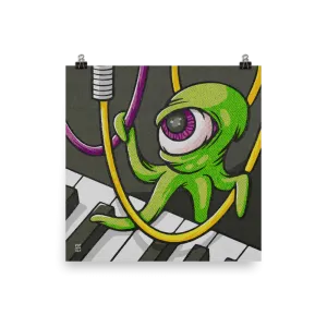 "Extraterrestrial Oscillations" Pop Wonder Art Print 12in x 12in