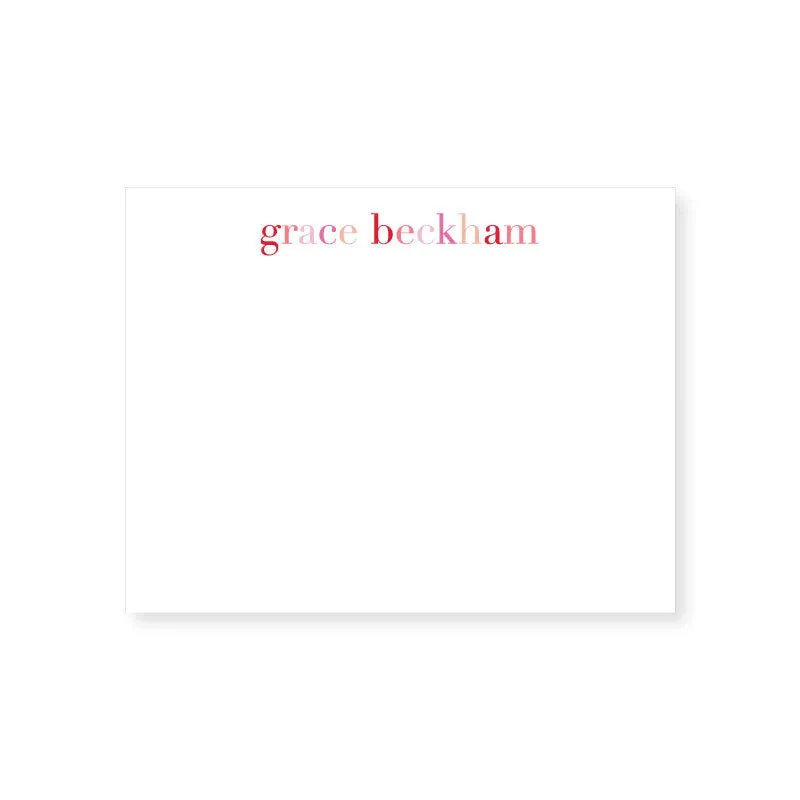Rainbow Notecards // pinks