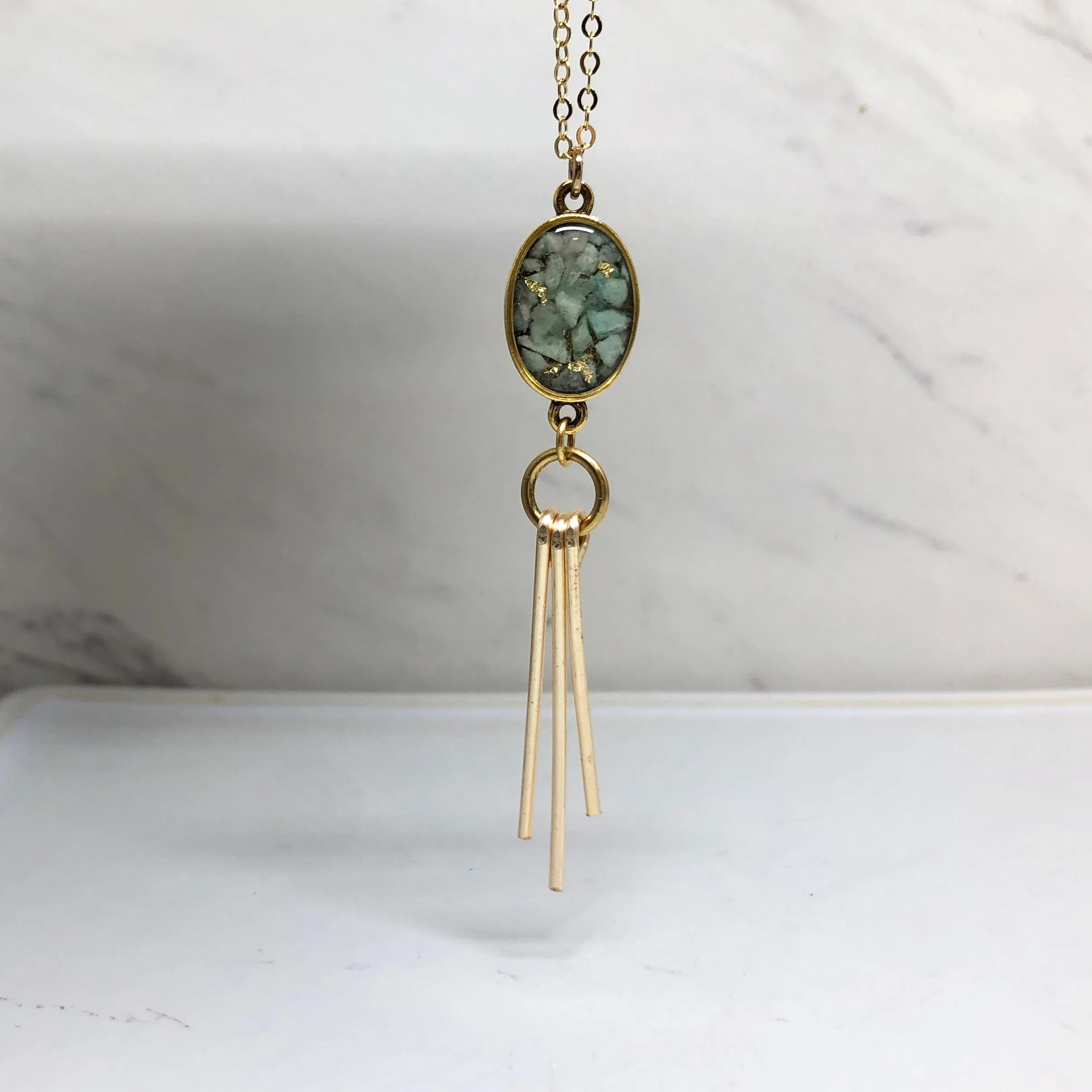 Ray Necklace- Amazonite
