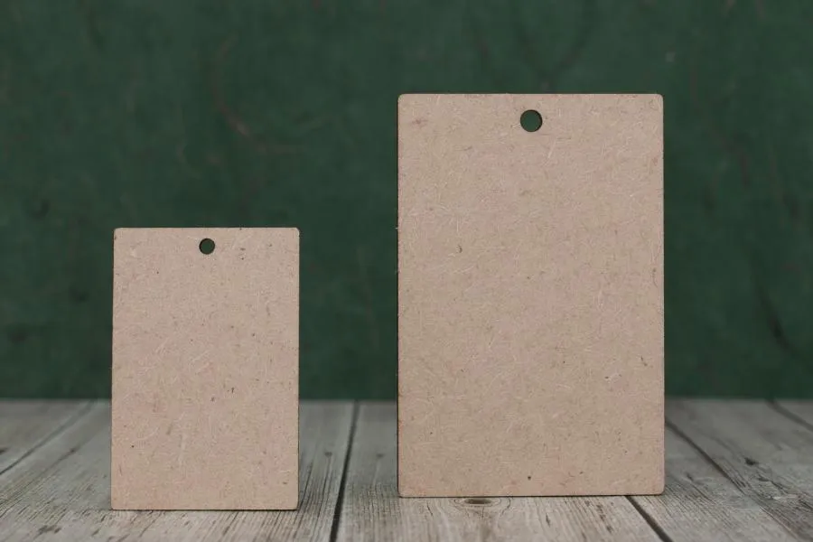 Rectangle key fob blank - 3mm MDF