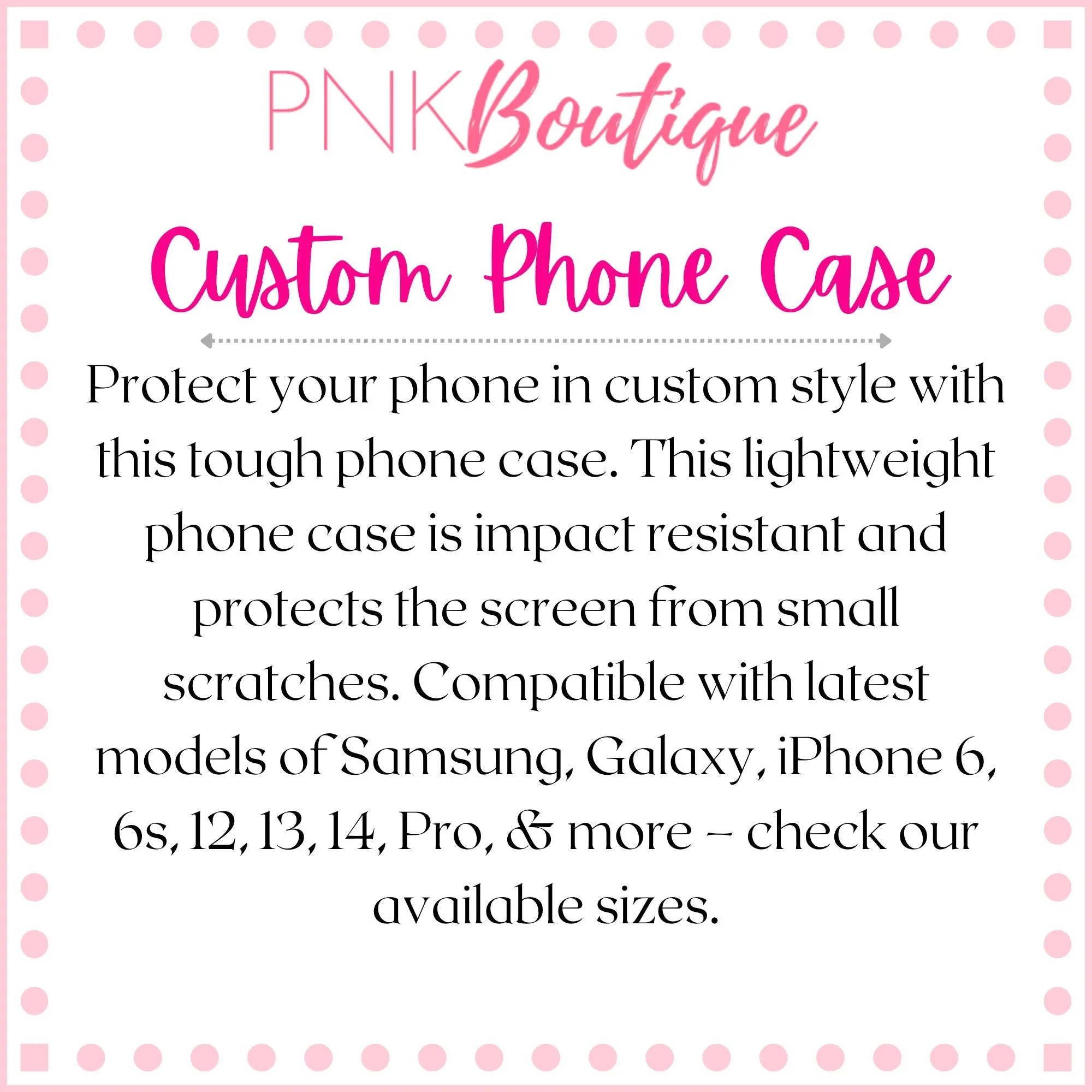Red and White Personalized  Phone Case
