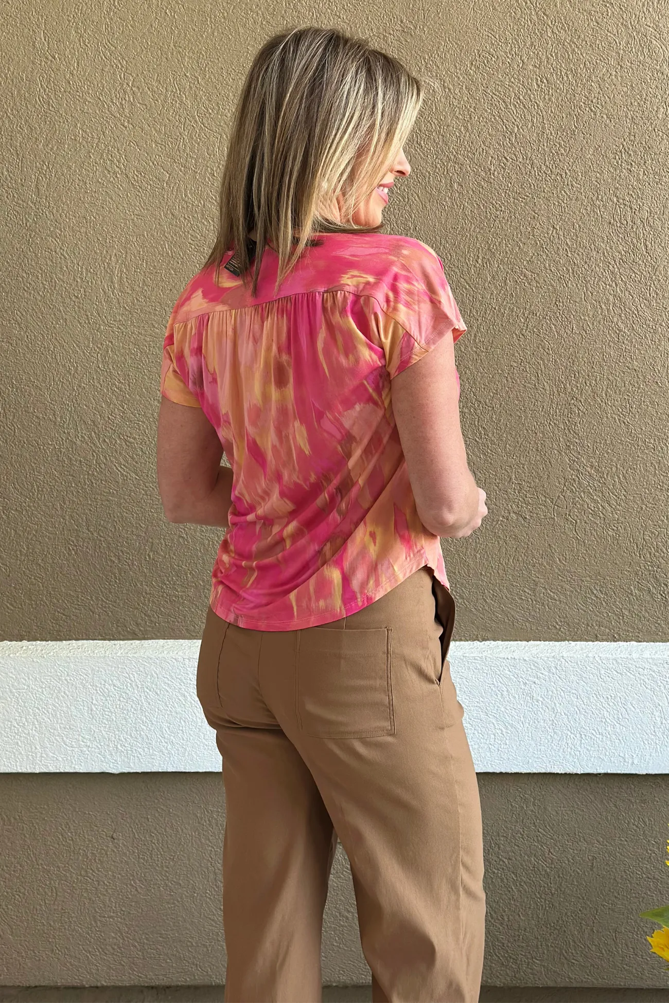 Renuar Corally Combo Knit Top