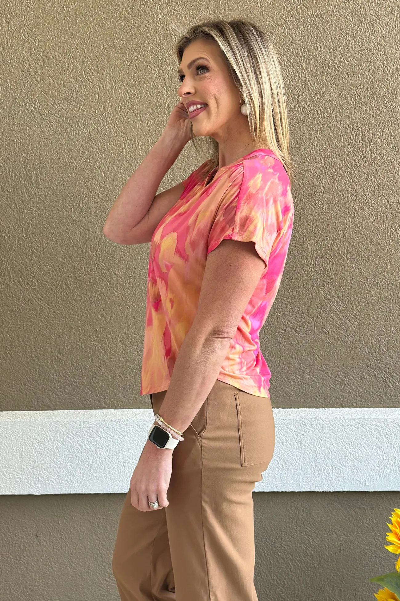 Renuar Corally Combo Knit Top