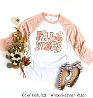 Retro Fall Vibes Fall Raglan Tee