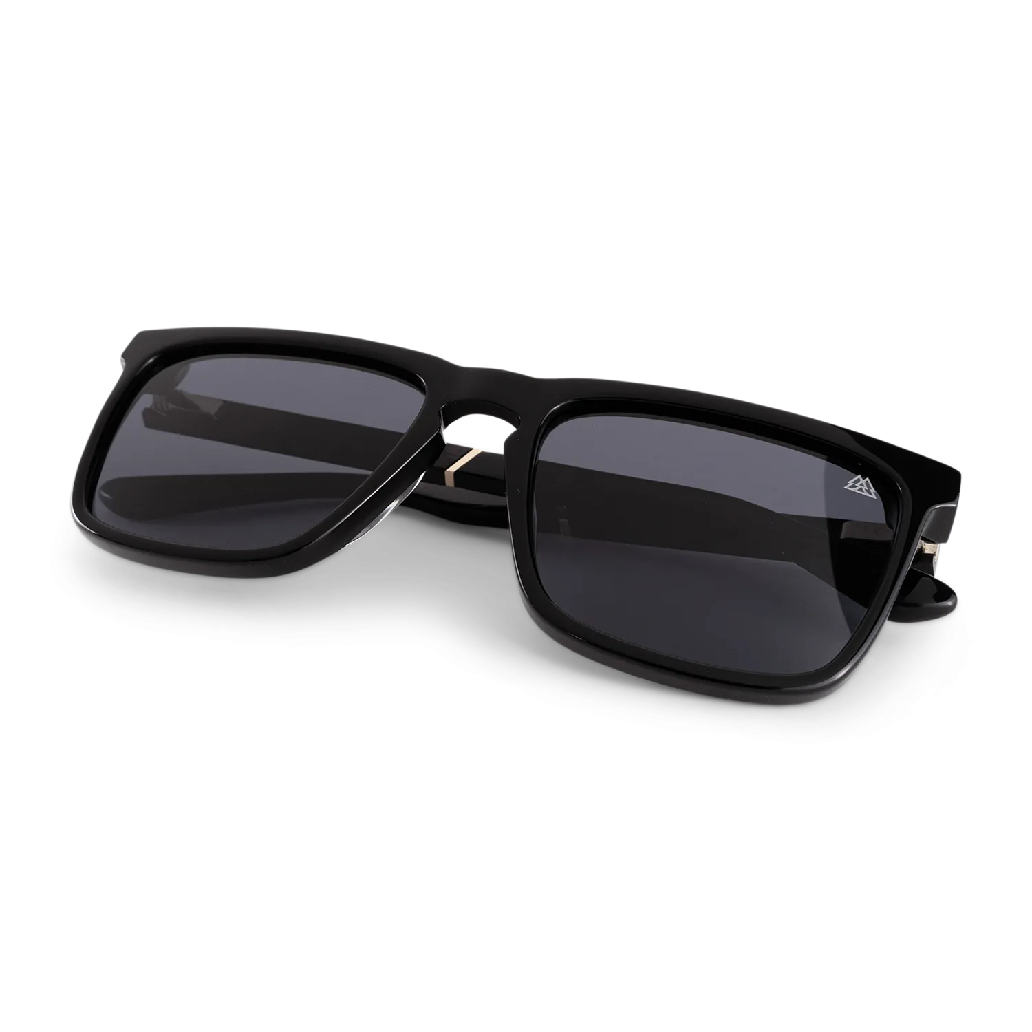 Revival Ebony Gold Shiny Black Sunglass