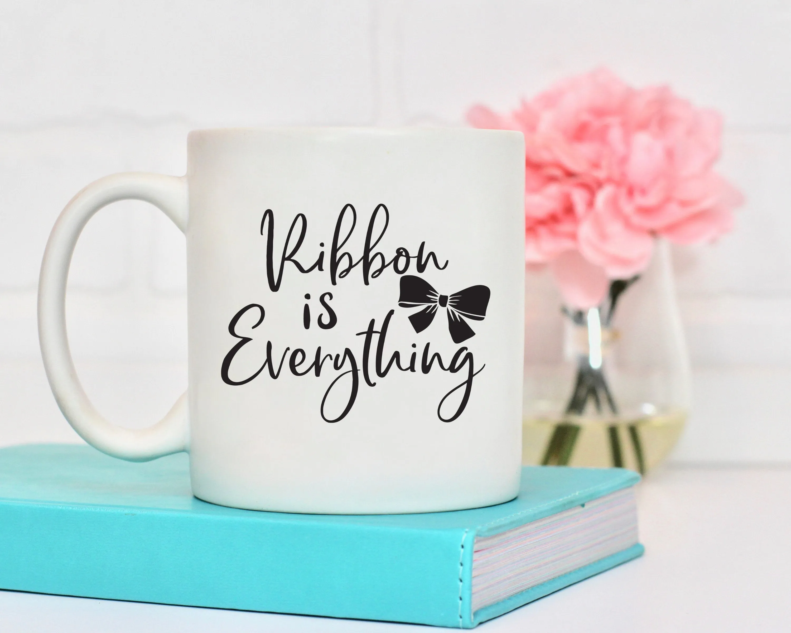 Ribbon is Everything Mug, Funny Mug Sayings, Crafting Mug, BeautifulMesh Coffee Mug