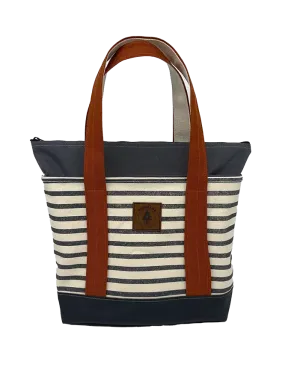 Rogue's Steel Striped Medium Tote Bag - Clay