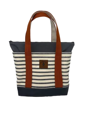 Rogue's Steel Striped Medium Tote Bag - Clay
