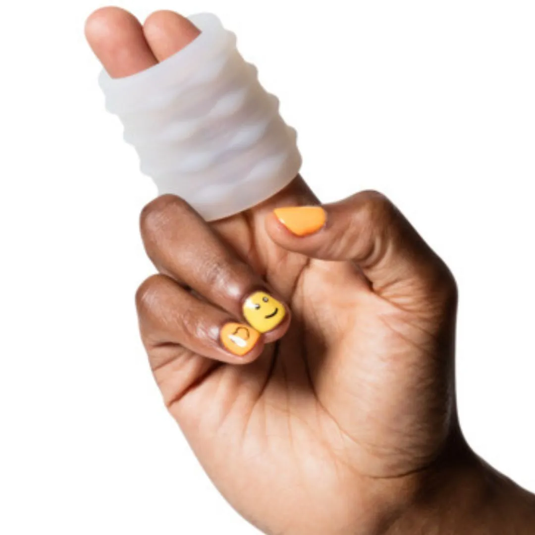 Romp Mosh Compact Reversible Manual Stroker - Clear