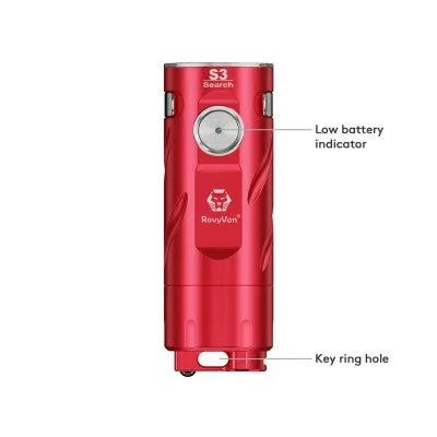 Rovyvon - S3 Compact 1800 Lumens (RED) -  TOK