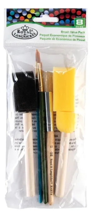 Royal Langnickel 8 Piece Brush Value Pack