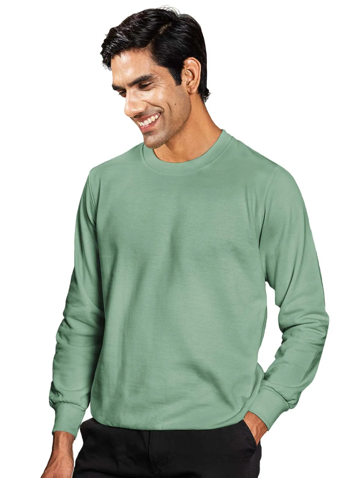 Sage Green Plain Sweatshirt