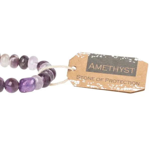 Scout Stone Stack Bracelet Amethyst - Stone of Protection