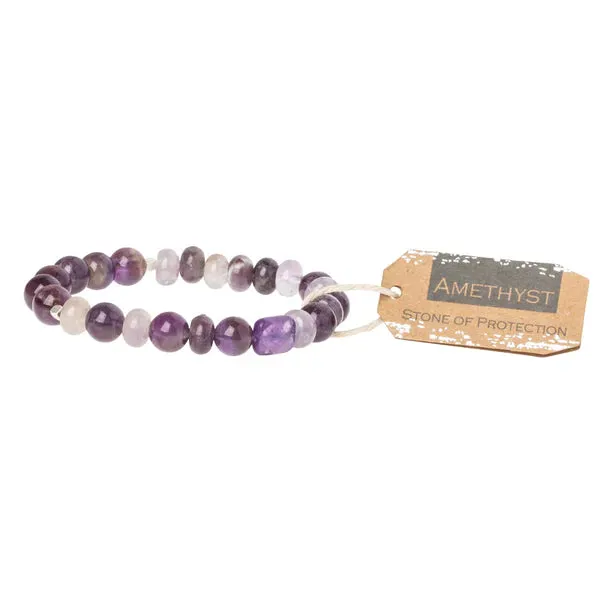 Scout Stone Stack Bracelet Amethyst - Stone of Protection
