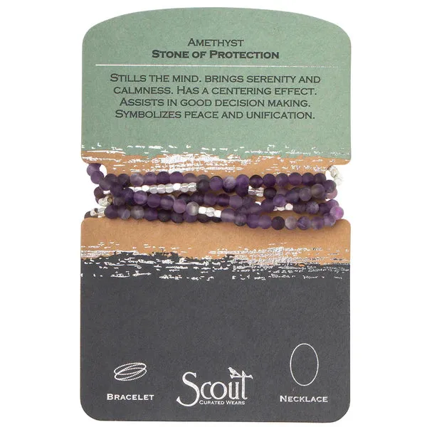 Scout Stone Wrap Amethyst - Stone of Protection