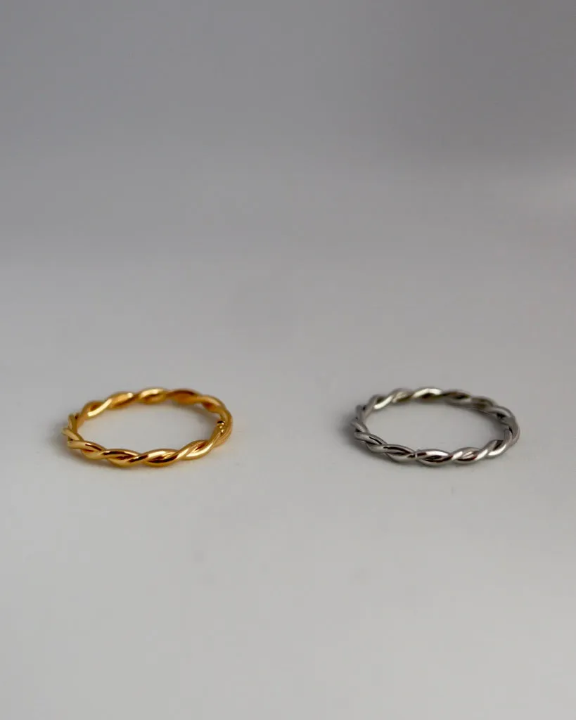 shiny twist ring