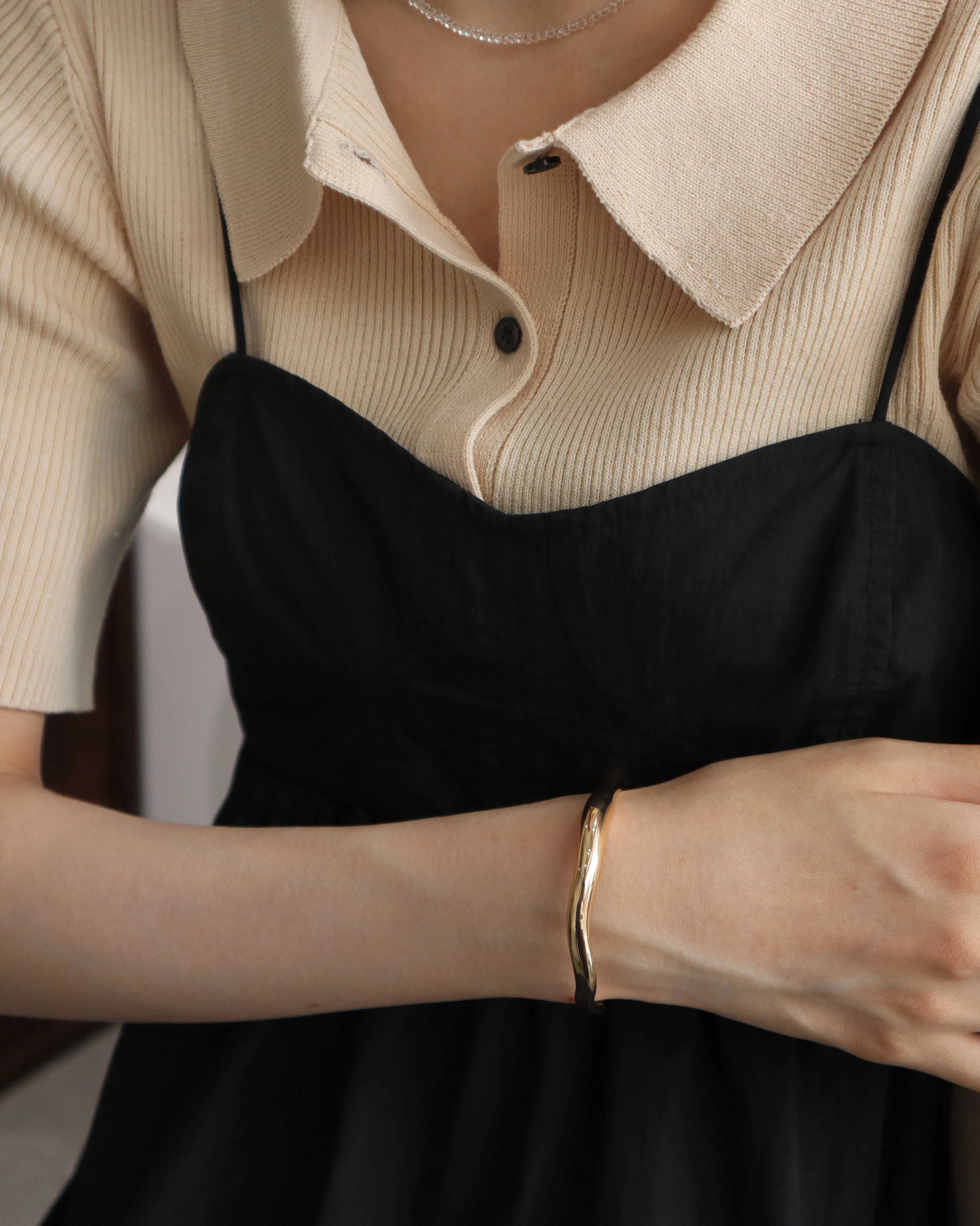 shiny wave bangle