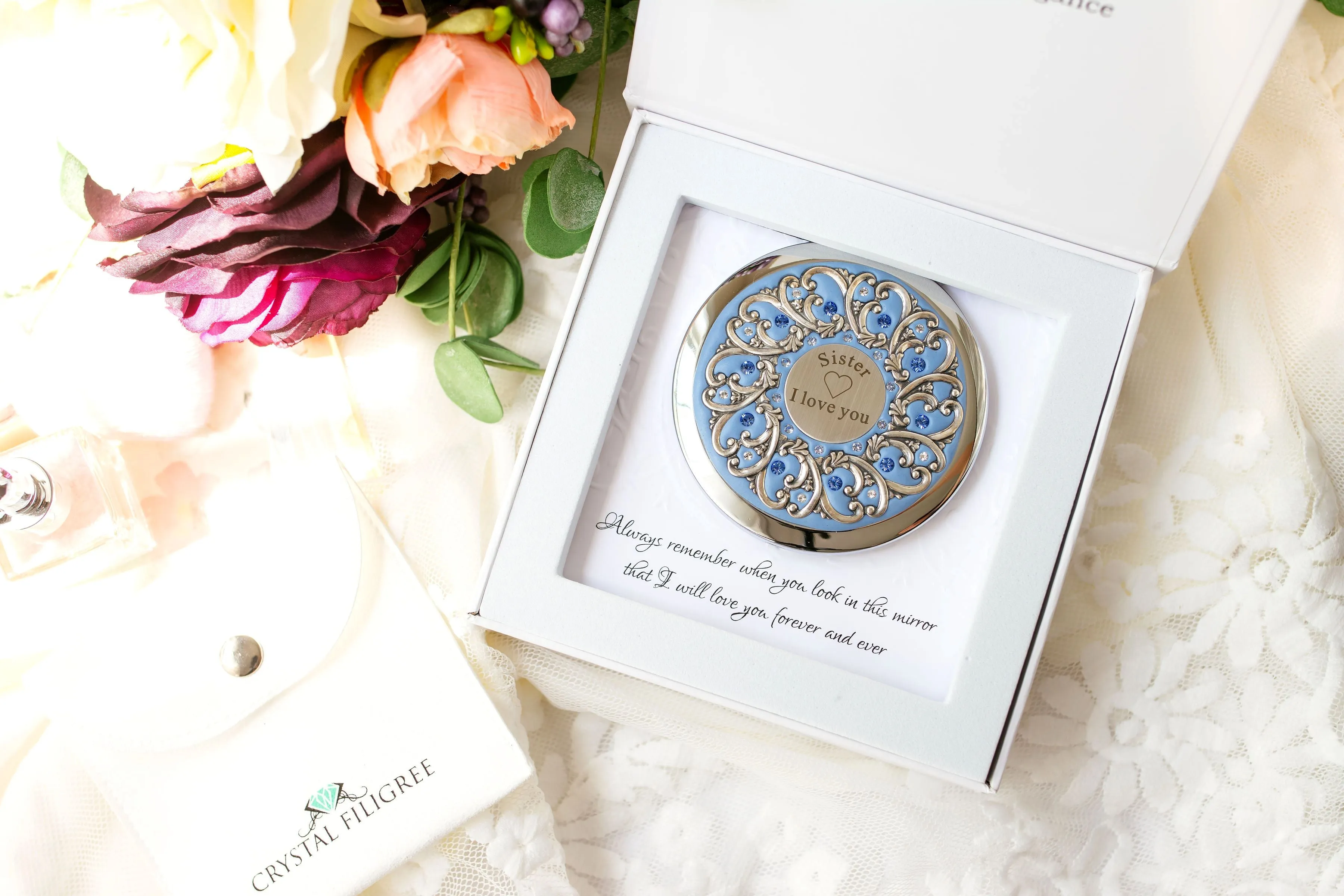 Sister Compact Mirror